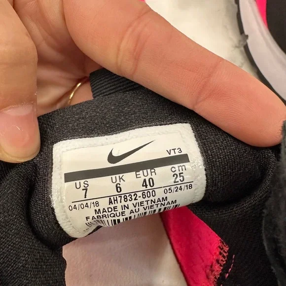 Nike Air Presto Mid Acronym Racer Pink Mens Size 7 AH7832-600 EUC Blue Neon Pink - Picture 8 of 8